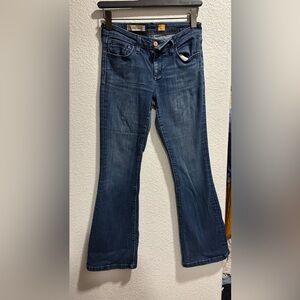 Pilcro and the Letterpress Indigo Flare Jeans from Anthropologie